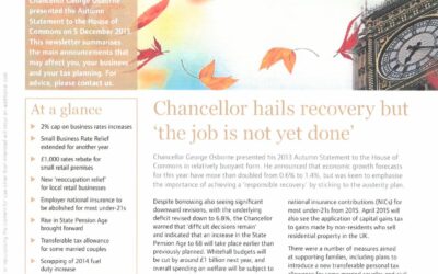 The Chancellor’s 2013 Autumn Statement
