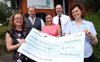 Our chosen charities get their cheques