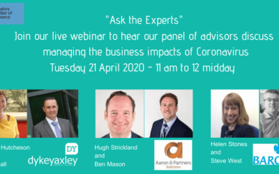 Watch again “Ask the Experts – Managing the business impacts of Coronavirus”