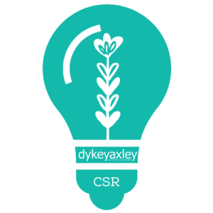 DY CSR - Green lightbulb with a growing white stem inside.