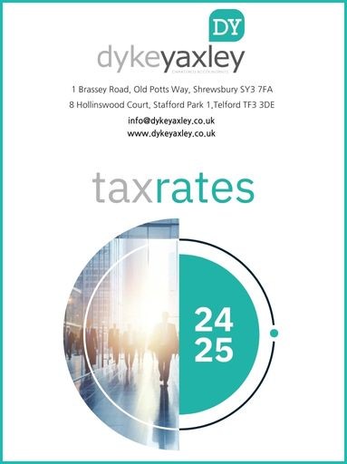 DY's 2024/25 Tax Rates Guide